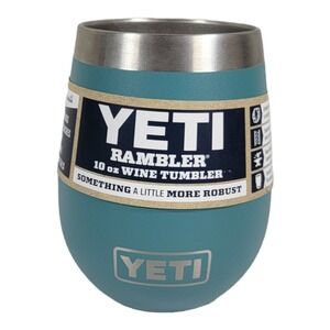 YETI Rambler 10 oz Wine Tumbler River Green Retired Color No Lid